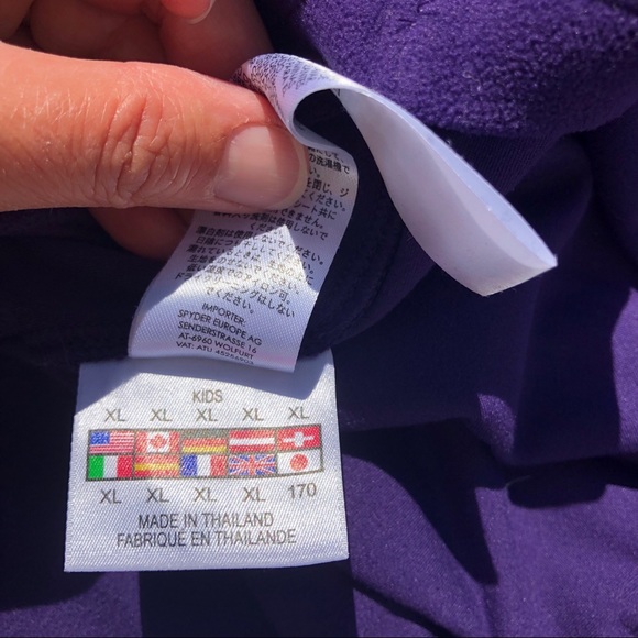 Spyder 1/4 Zip Pullover Fleece Lightweight - Picture 5 of 6